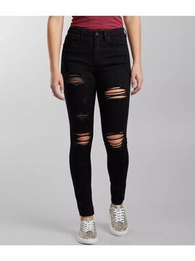 NWT Kancan High Rise Super Skinny Stretch Jeans size 11/29 Distressed